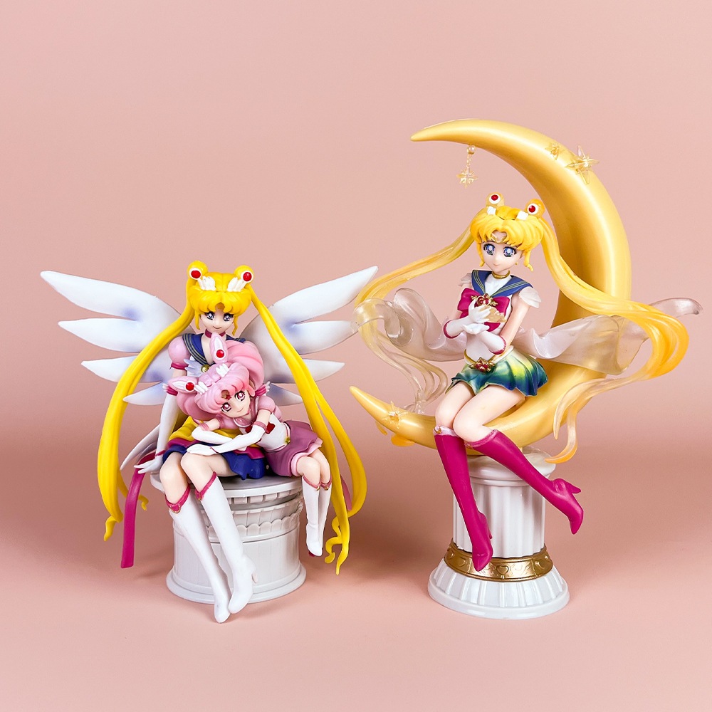 14-20cm Sailor Moon Anime Figure Tsukino Usagi Princess Small Lady ...