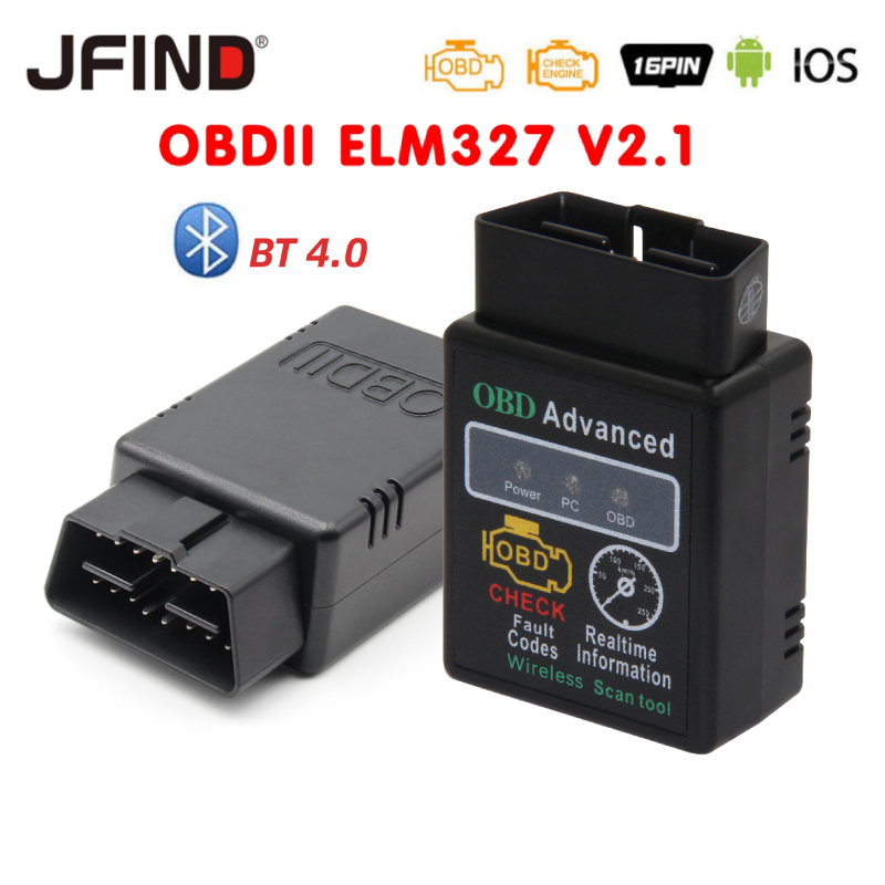 Scanner OBD2 Bluetooth - Compatible Android/iOS/PC - Lecture Et Effacement Codes Défaut - Pour Voiture OBD-II