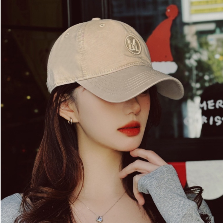 Letter M Baseball Cap Coffee Cap Female Korean Version Street Wear ...