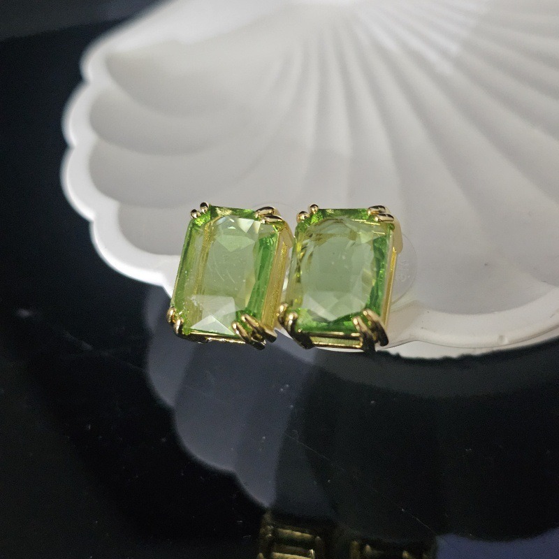 New Swarovski Austrian Green Crystal Millennium Ring Open Octagonal Cut Women s Ring With gift box Shopee Malaysia