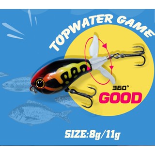 Topwater Pencil Spinner Baits 7.7g 11.2g Fishing Lure Crank Bass ...