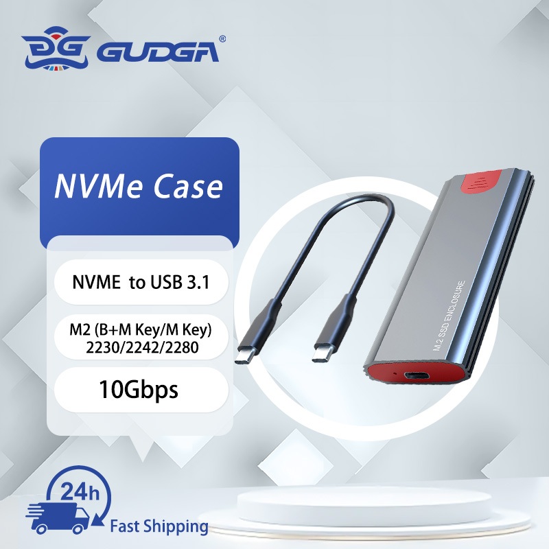 M2 SSD Enclosure NVMe USB3.1 Gen 2 10Gbps PCIe SSD Box for M.2 NVMe SSD ...