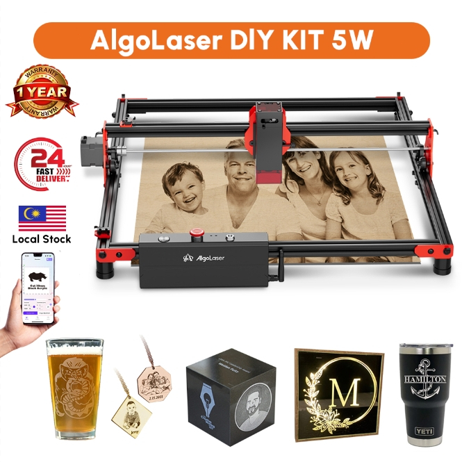 AlgoLaser DIY KIT 90W Powerful Laser Engraving Machine Wood Cutter Wifi ...