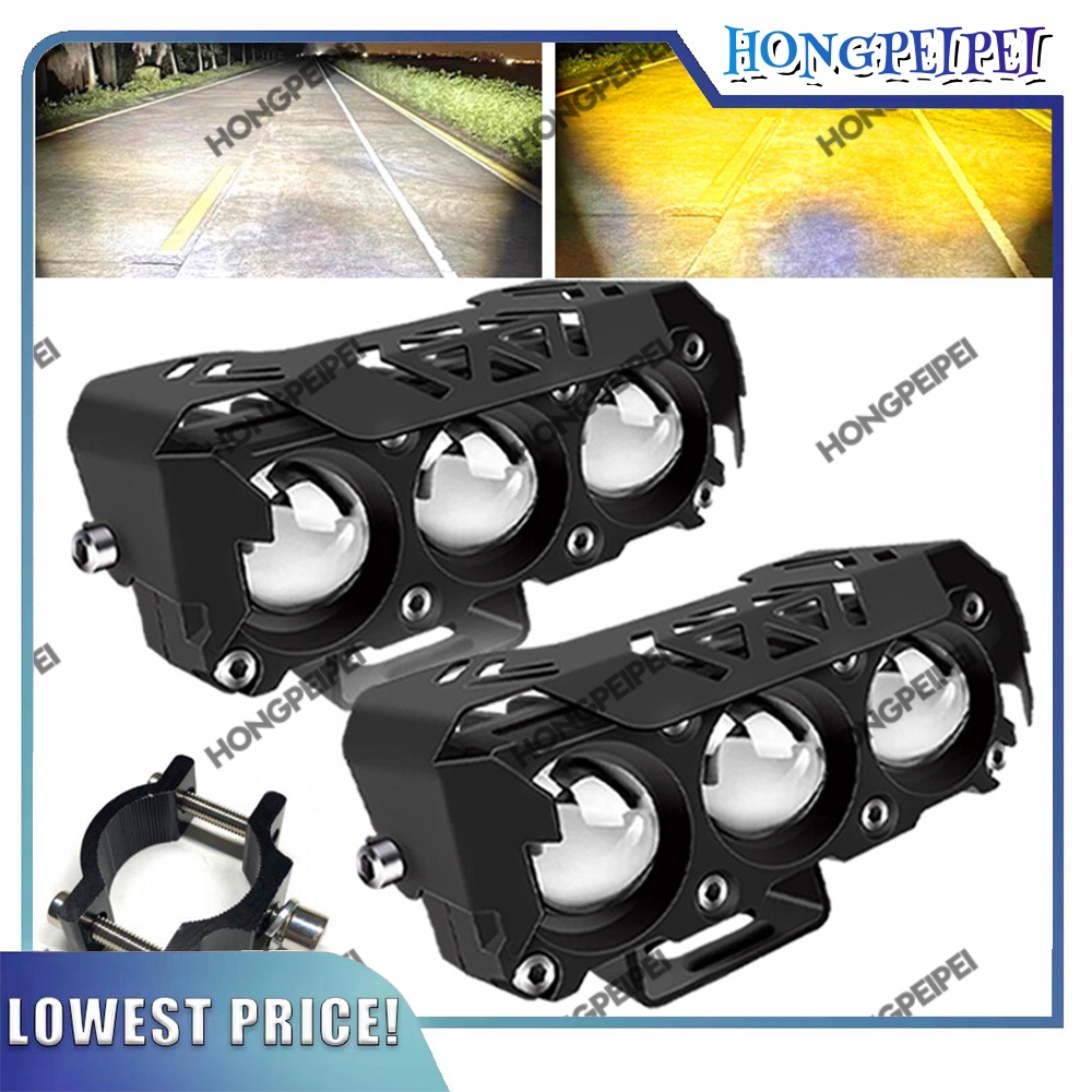 Led Motorcycle Headlight 6000k 3000k Led Work Light Fog Light For