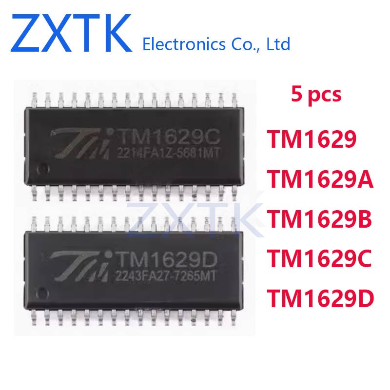 5pcs LED driver chip TM1629 TM1629A TM1629B TM1629C TM1629D 1629A 1629B ...