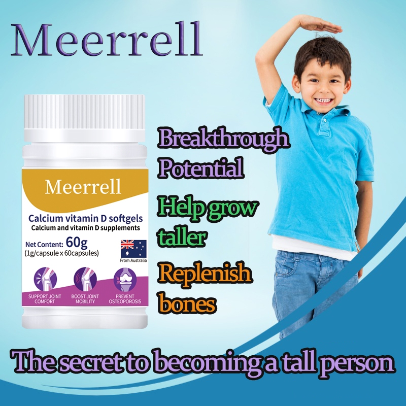 Meerrell Height Growth Supplements Vitamin D Calcium Supplement