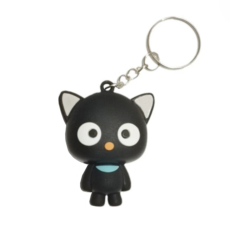 Chococat PVC Keychain Key Chain Ring Black Cat Cute Keychains Key ...