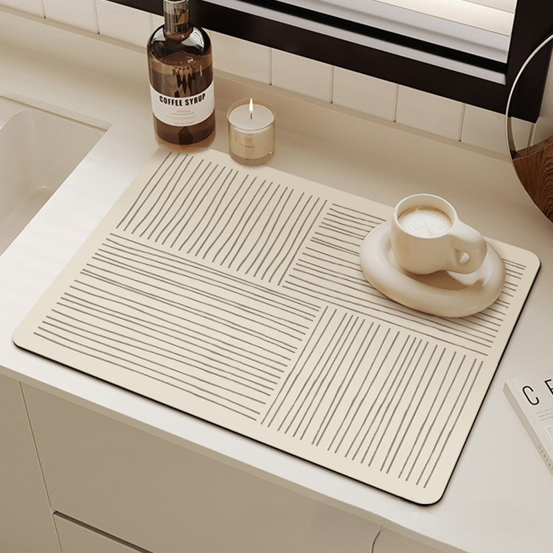 Diatom Mud Kitchen Tableware Heat Insulation Pad, Water Absorption ...
