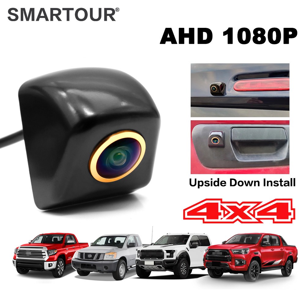 AHD CCD Golden Fisheye Lens Upside Down Install Pickup Car Reverse ...