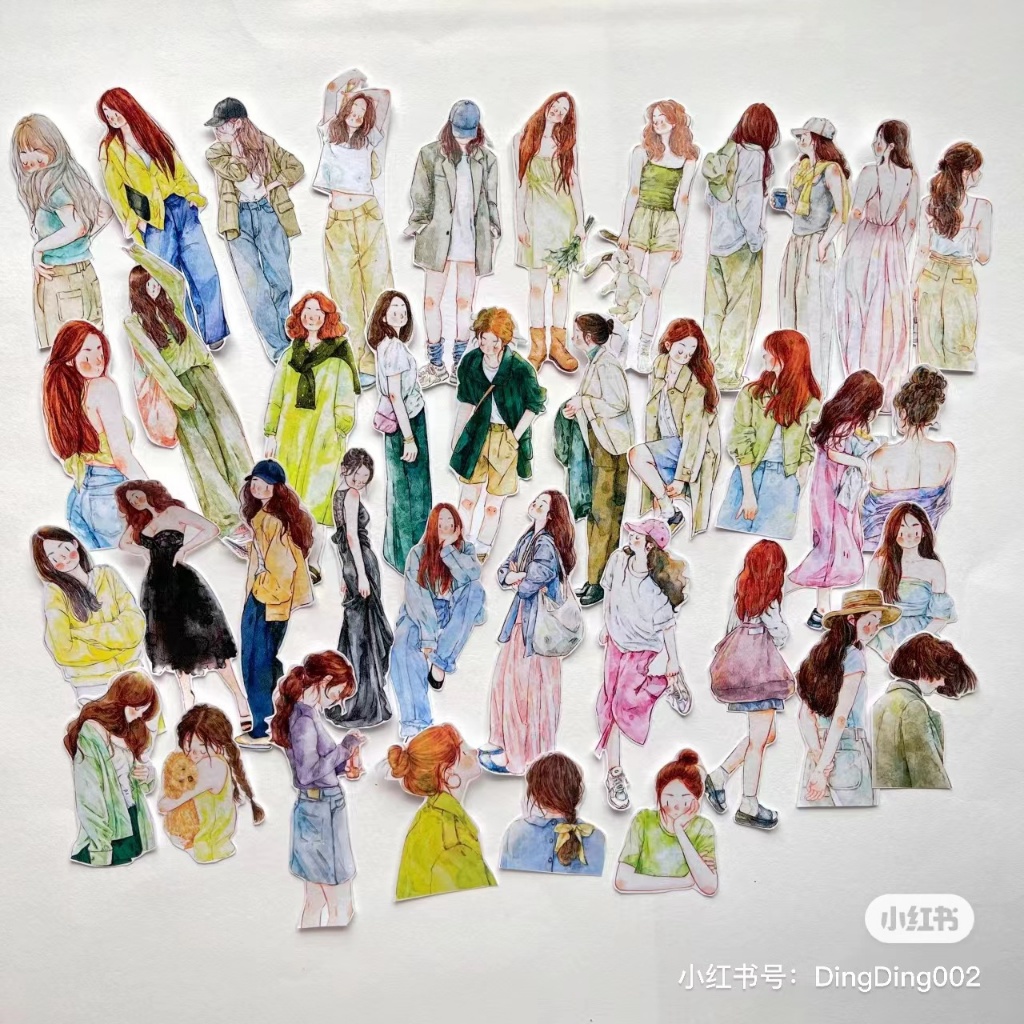(A Loop) Dingding vol.6 Character Salt Series Girl Tape Sticker ...