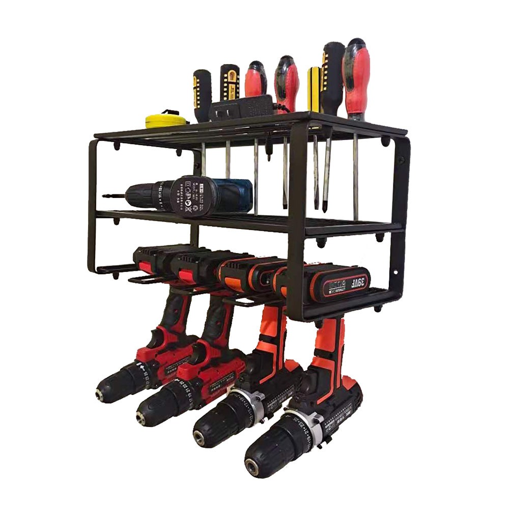 Electric Drill Storage Rack Holds Drills, Tool Storage Organizer,Wall ...