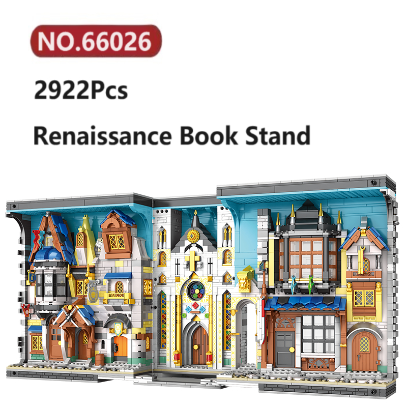 Block Book Stand Series Building Blocks 3200± Pcs Reobrix Decoration ...