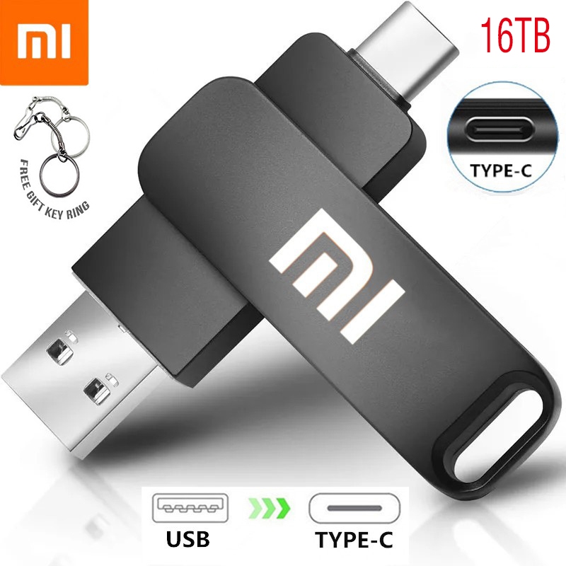 Xiaomi Usb 16tb Usb 30 High Speed Pen Drive 8tb 4tb 2tb 1tb Transmission Metal Storage Card Ssd 3296