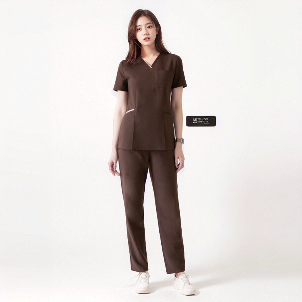 Doctor Uniform Nurse Uniform Brush Hand Uniform Half-Sleeve Doctor ...