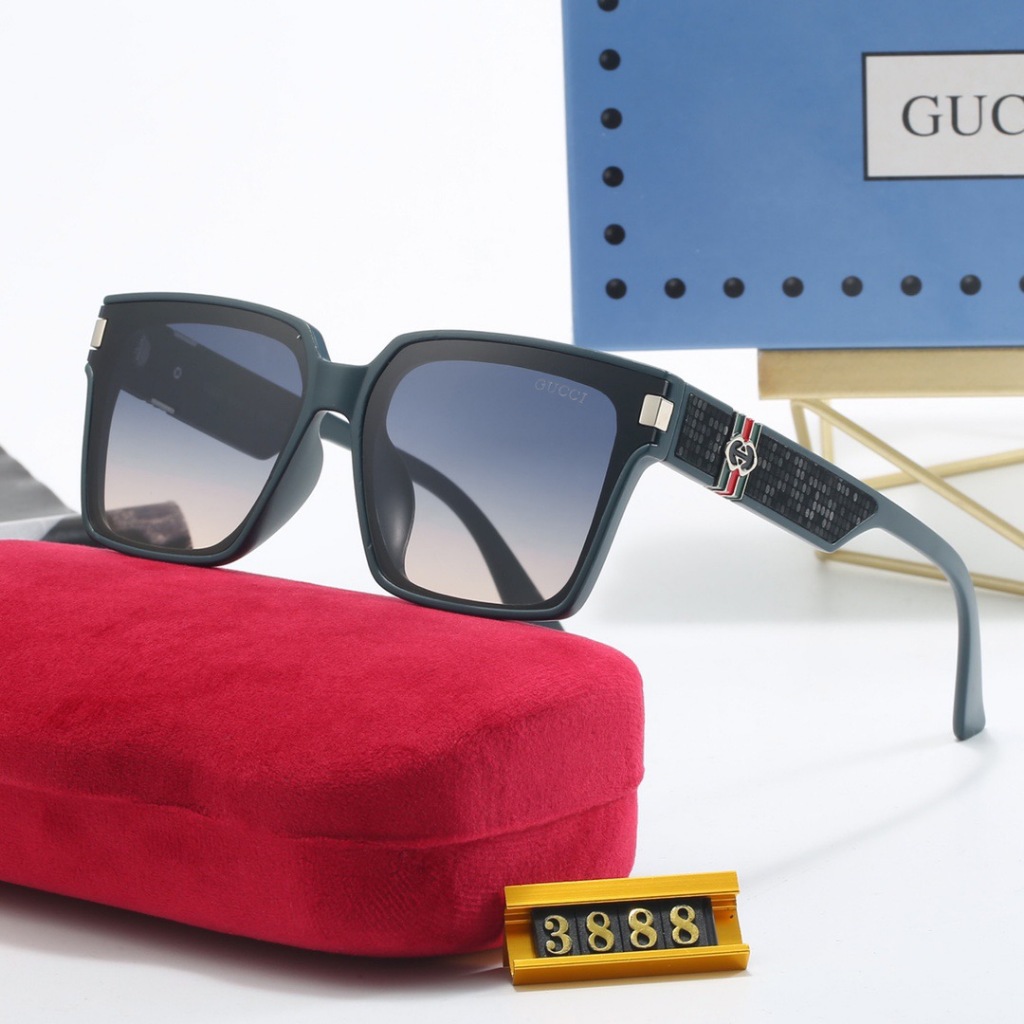 2024 new luxury brand fashion men's square gradient sunglasses Italian ...