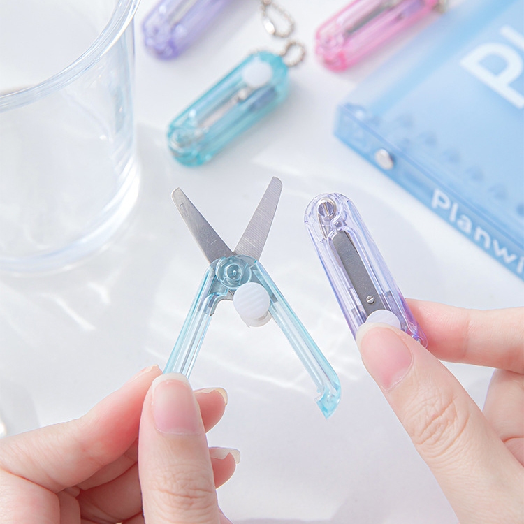 Morandi Scissors Cute Mini Scissors Portable Scissors Retractable ...