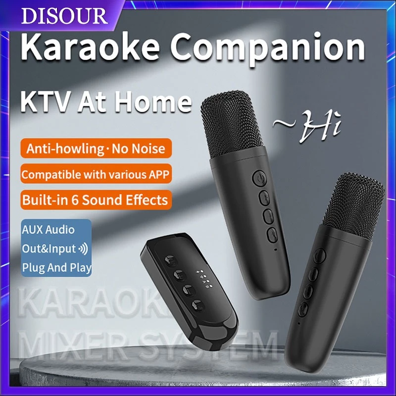 Karok Karaoke Dalam Kereta AUX Bluetooth 3.5mm Wireless