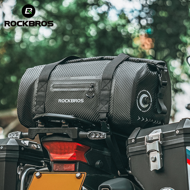 ROCKBROS Waterproof Motorcycle Rear Seat Bag Riding Bag Luggage Bag ...