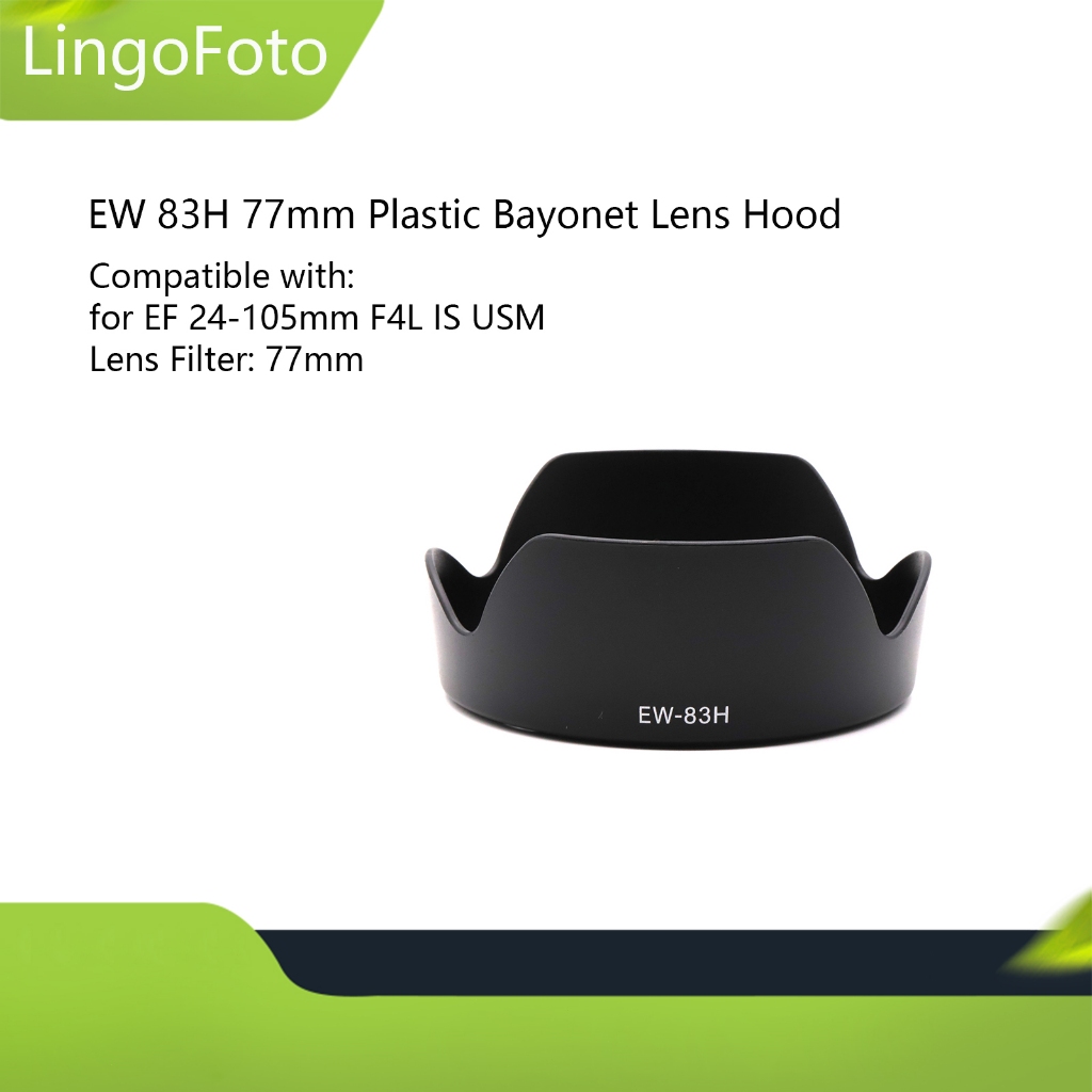 EW 83H 77mm Plastic Lens Hood For EF 24105mm F4L IS USM