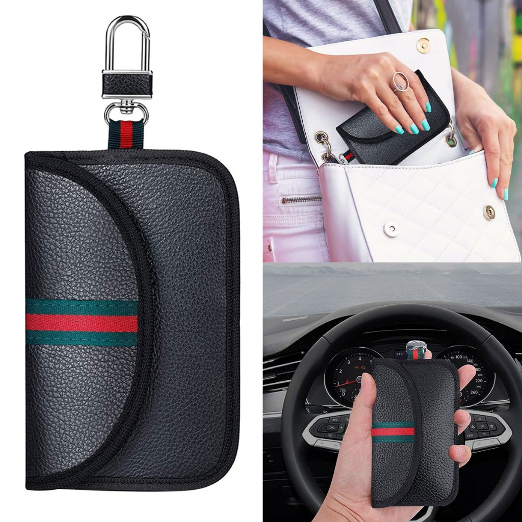 2X CAGE Blocca Segnale Chiave Auto RFID POUCH FARADAY CASE - Foto 2