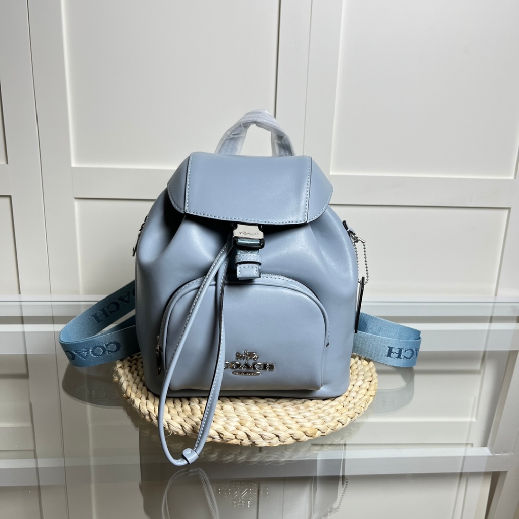 COACH New mini solid color backpack women travel bag in stock 100 | Shopee  Malaysia