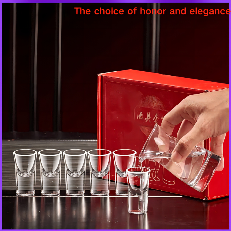 ♔Maotai Glass Wine Set White Wine Glass Spirit Glass Crystal Glass ...