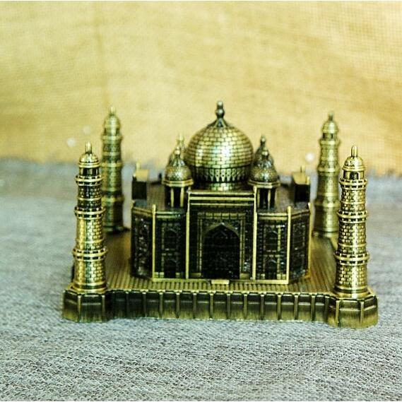 Promotion gift India souvenir Metal Taj Mahal model in Indian | Shopee ...