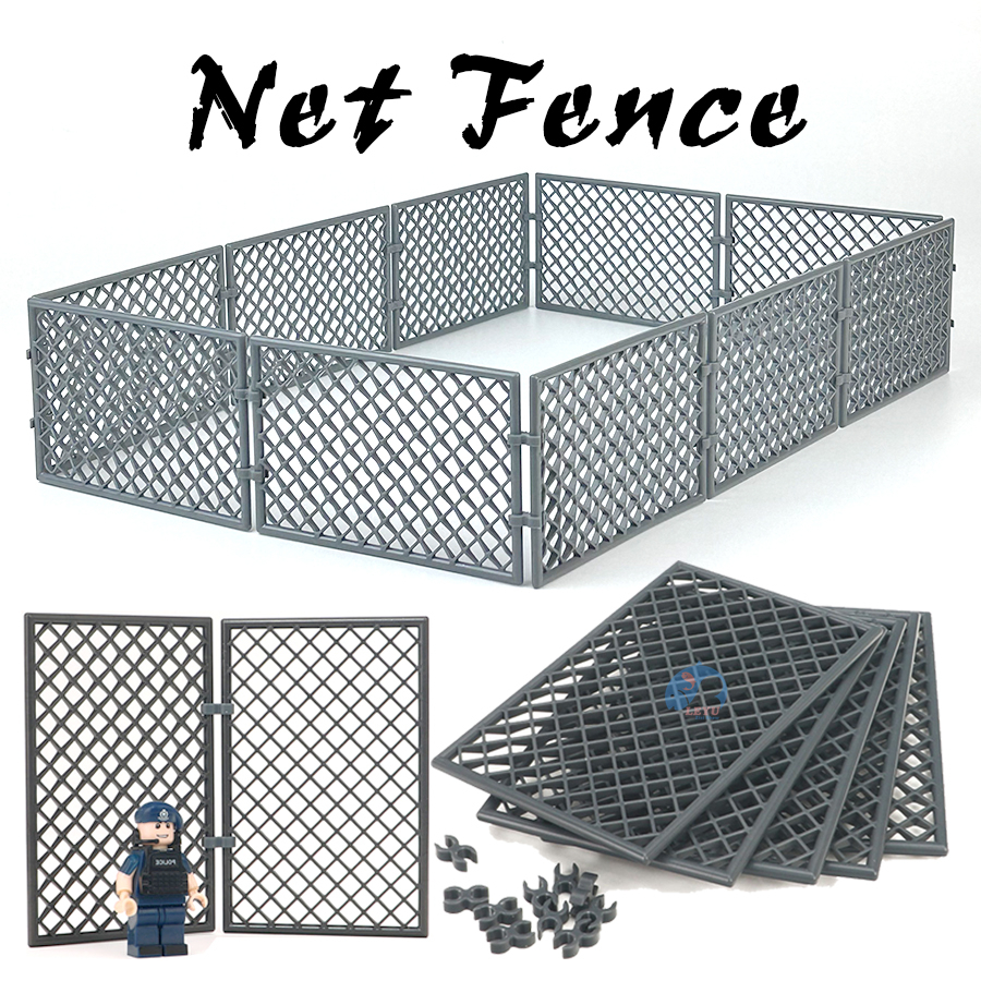 MOC Protective Isolation Net Fence Building Blocks Toys Set, DIY Blocks ...