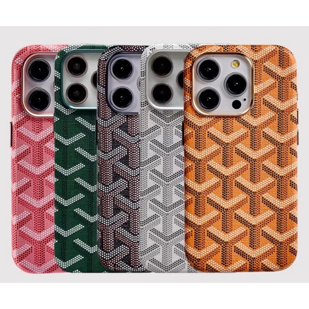 Pro Max Case Goyard Leather Iphone Case Leather Magnetic Suitable