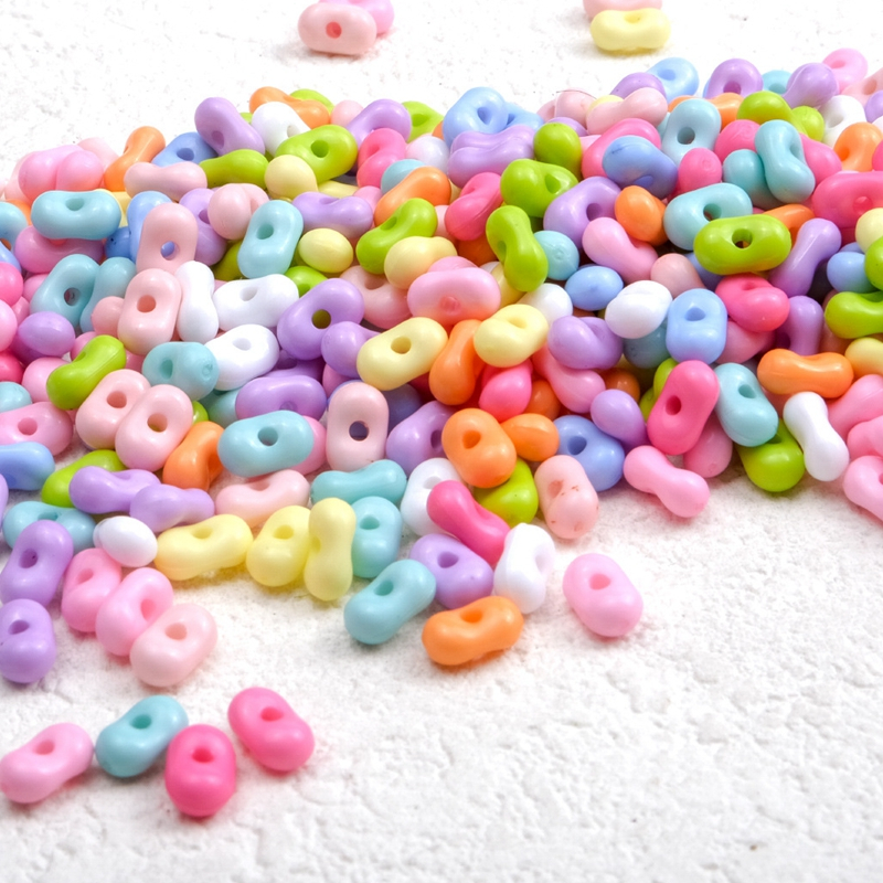 200pcs DIY Beads Acrylic Beads 3*6mm Beads colorful beads | Shopee Malaysia