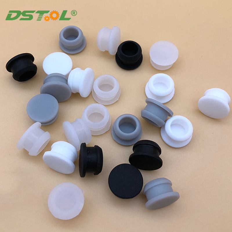 Silicone Rubber T-type Snap-on Hole Plug Blanking End Conical Plug Caps ...