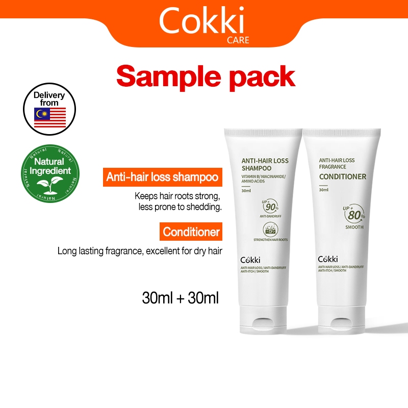 Cokki ANTIHAIR LOSS Shampoo+Conditioner Travel Pack 30 ml Shopee Malaysia