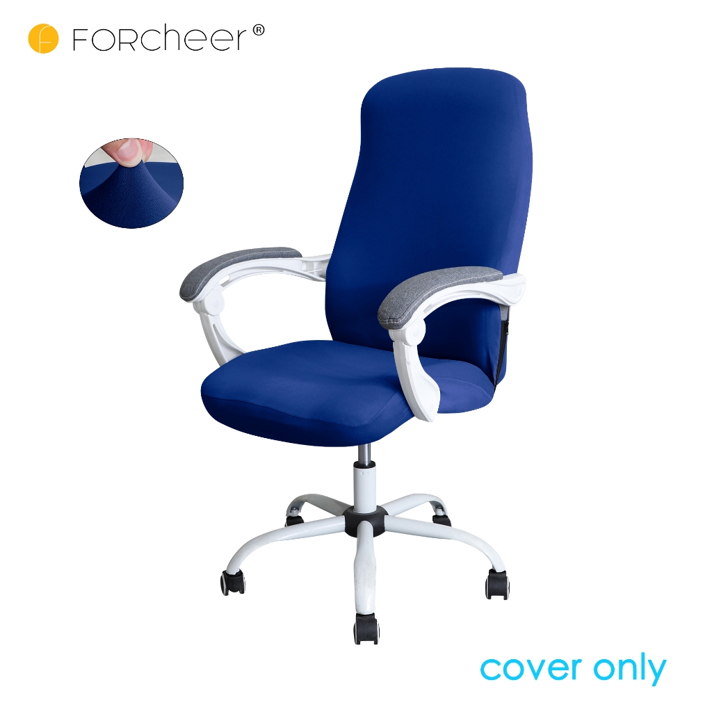 New Ikea Style Conjoined Office Chair Cover SARUNG KERUSI MAKAN Soft Comfortable Kainpasang Seat Cushion Shopee Malaysia