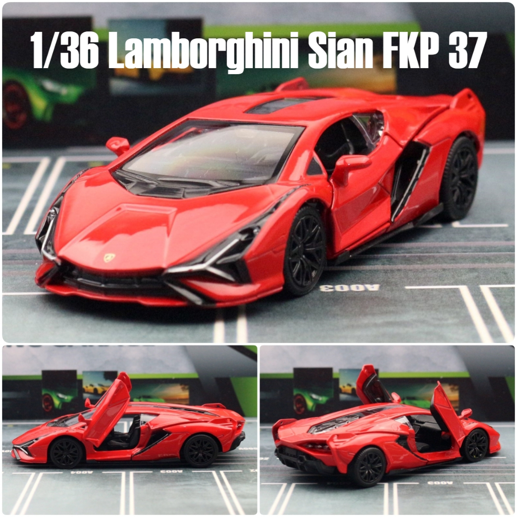 RMZ CITY 1:36 Lamborghini Sian FKP 37 Simulation Die Cast Car