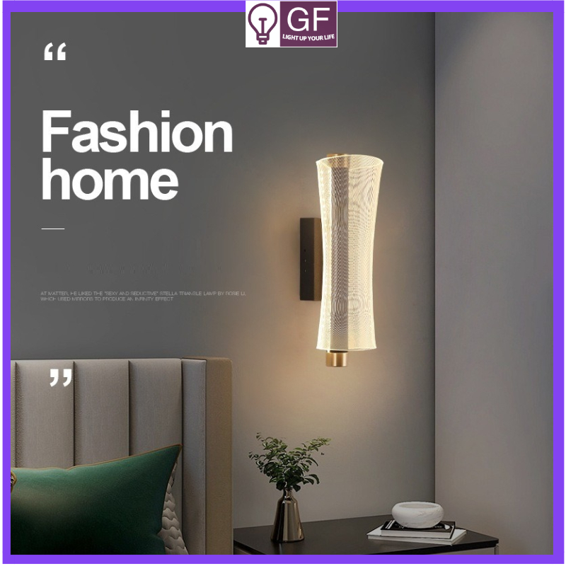 Minimalist and luxurious line wall lamps, minimalist and modern bedroom ...