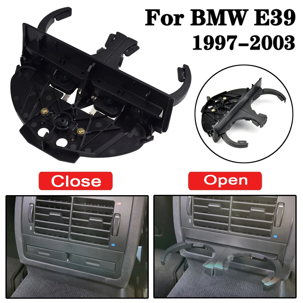 Car Rear Cup Holder Bracket Double Hole Plastic Center Console Cup ...