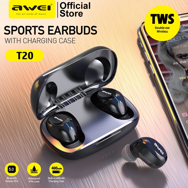 Awei Mini Bluetooth Wireless Earbuds Awei T20 TWS In Ear Mini