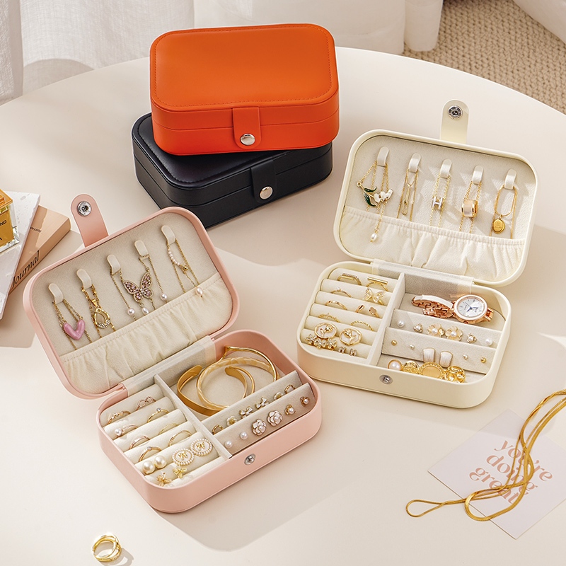 Traveling Jewelry Case For Women Familiarn Travel Jewelry Box With - Main Image