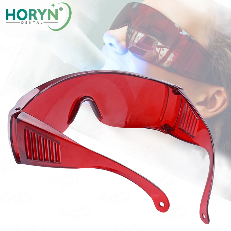 10pcs Dental Eye Protection Glasses Tooth Whitening Curing Light UV For Dentist Spectacles Red