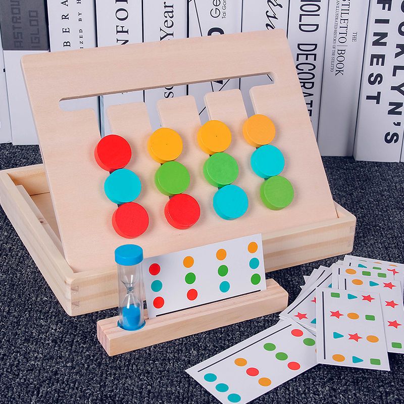 Shape Matching Brain Teasers Logic Game&Montessori Learning Toys Slide ...