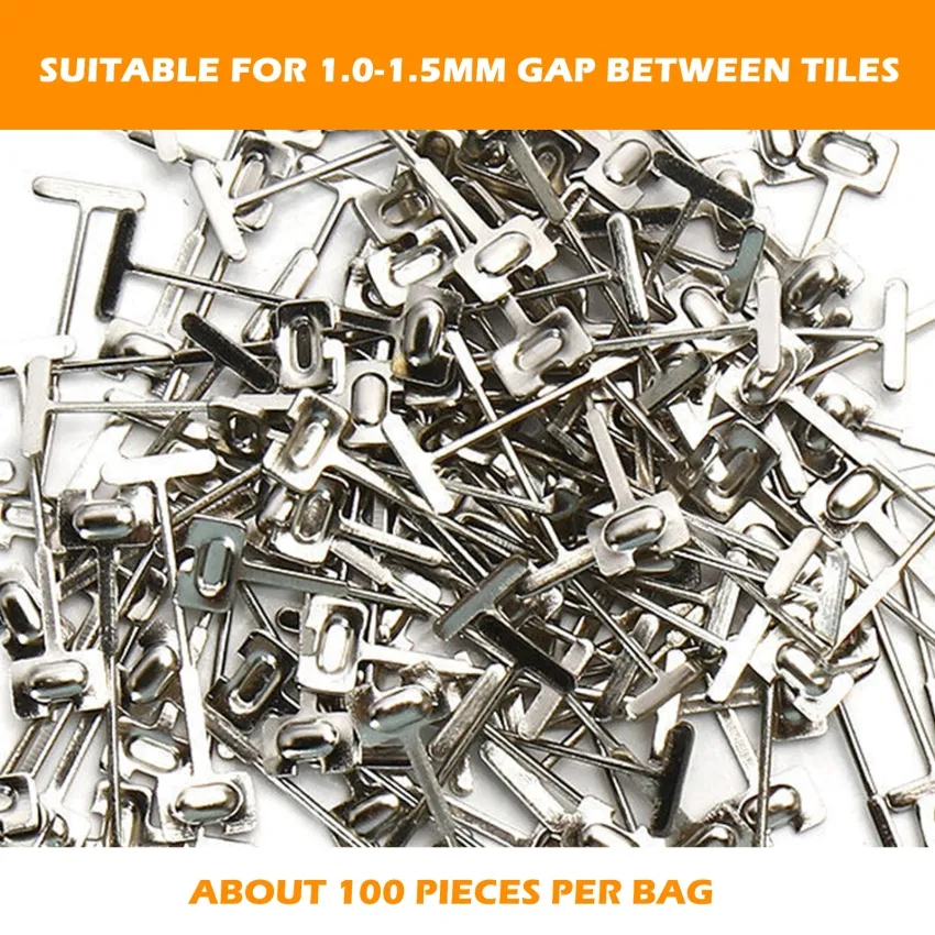 100pcs 0.9mm ceramic tile leveler rotation positioning adjustment steel ...