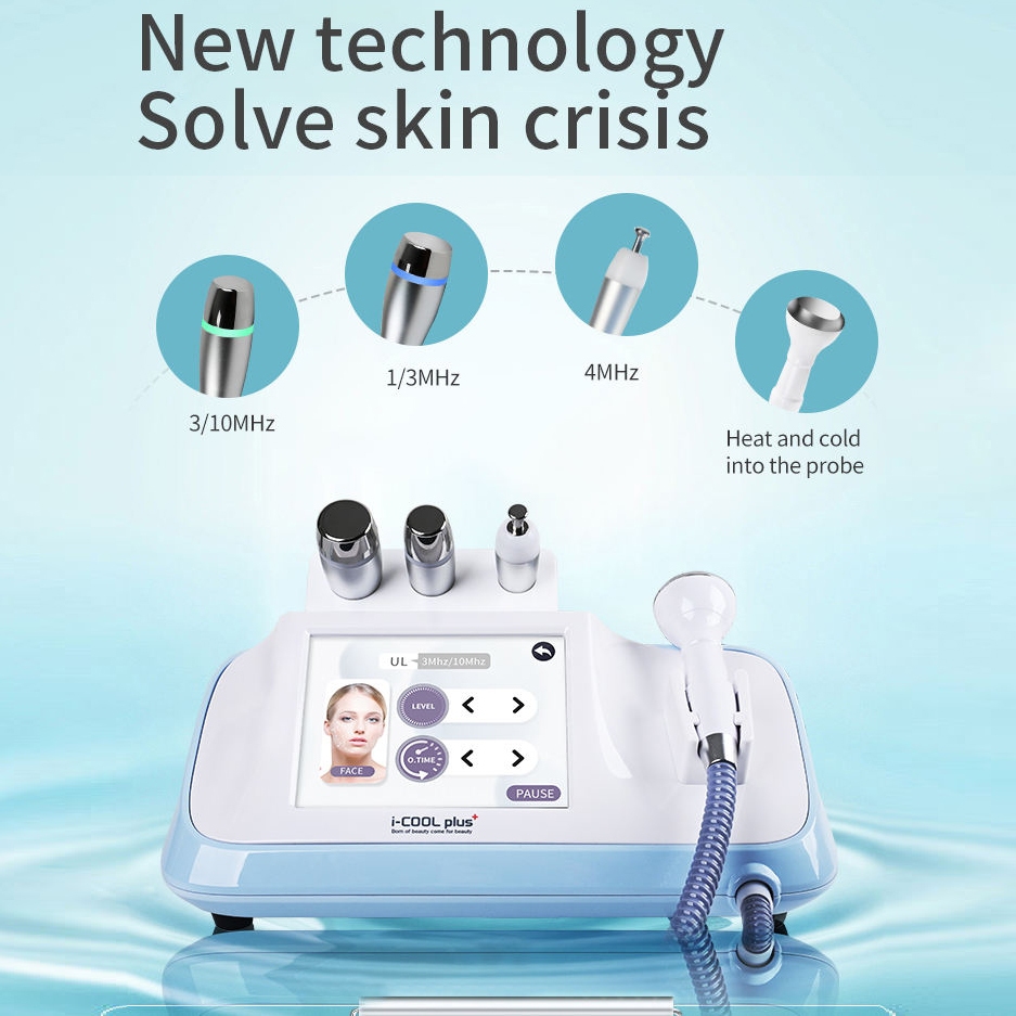 Professional 3/10MHZ 1/3MHZ 4MHZ Skin Tightening Neck Lift Face Lifting ...