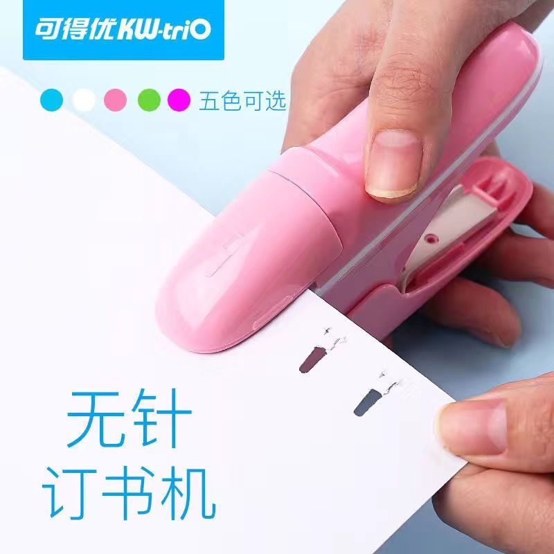 KW-trio Hand-held Mini Safe Stapler without Staples Staple Free ...