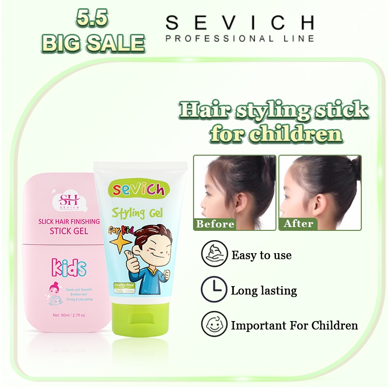Sevich Hair Styling Stick For Kids + Hair Gel Hair Wax Styling Gel (80ml +125ml) | Shopee Malaysia