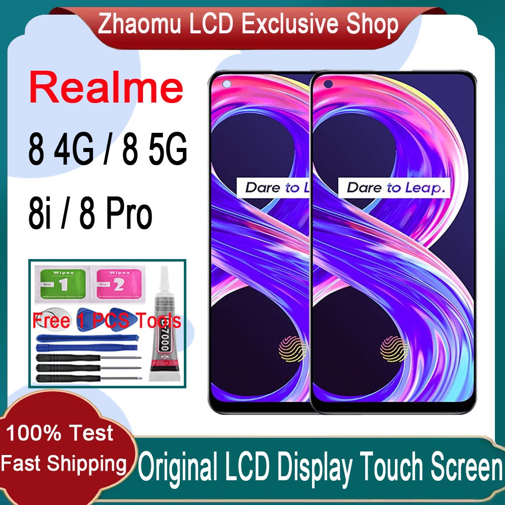 Original AMOLED Realme 8 4G 5G 8i 8 Pro LCD Display Touch Screen ...