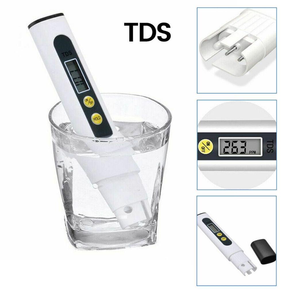 2024 New 1PC White Digital Water Quality Tester TDS EC Meter Range 0 to ...