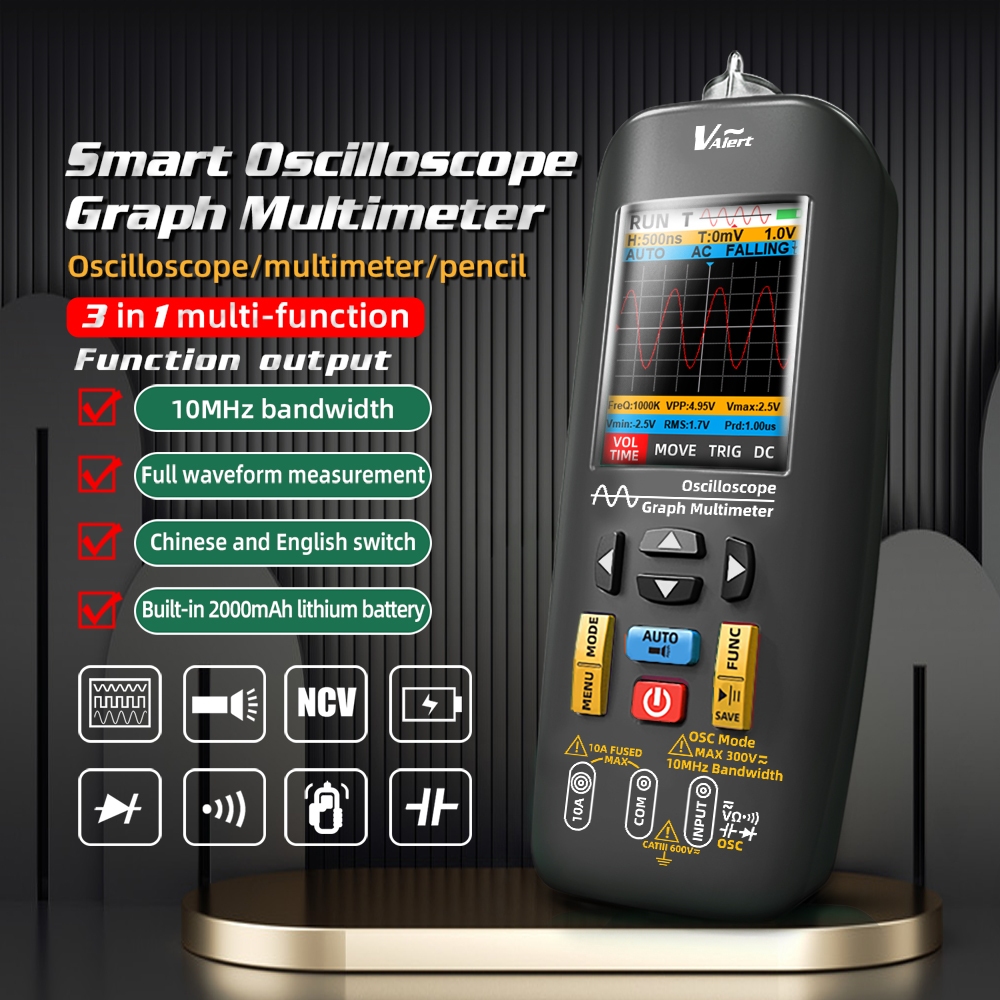 BSIDE New Graph Multimeter Handheld Oscilloscope Professional Digital ...