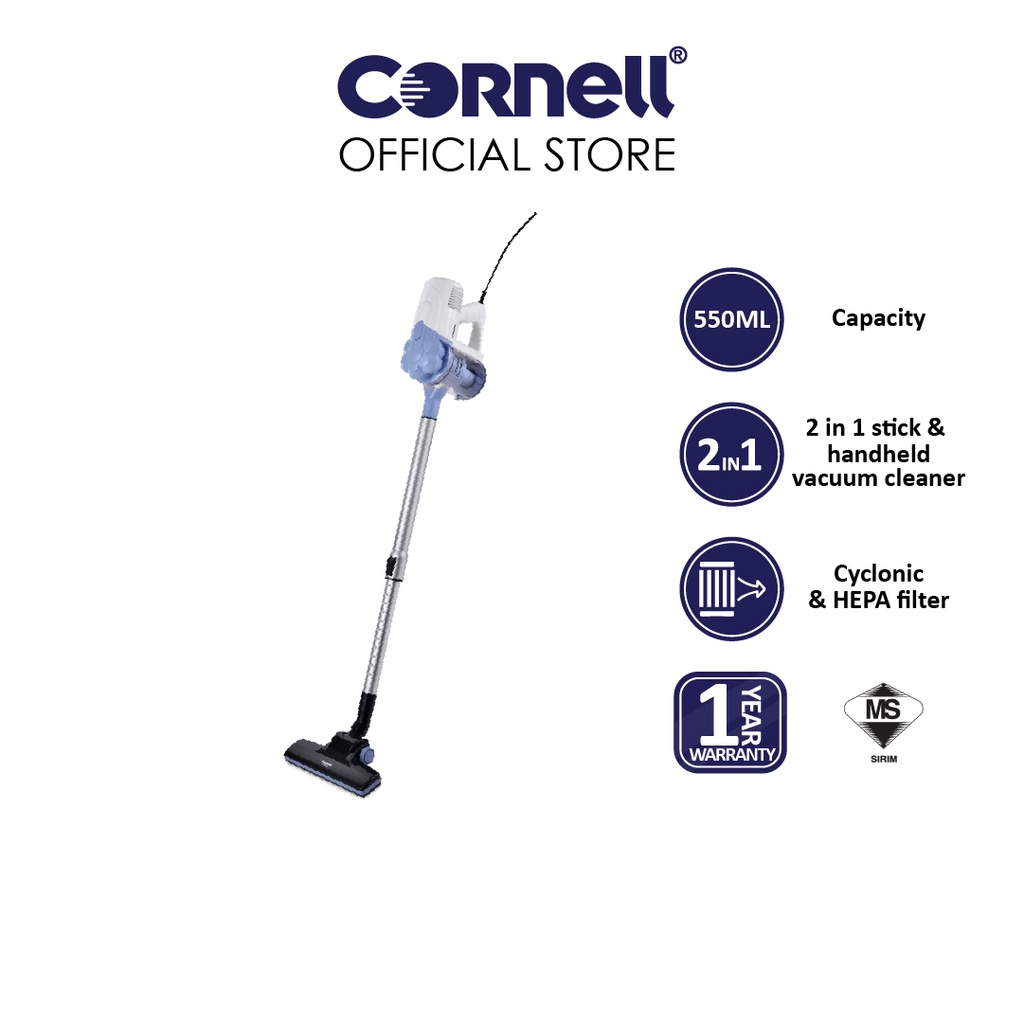 Cornell Blue Bae Series Handheld Wired Stick Vacuum Cleaner CVC-WS550X ...