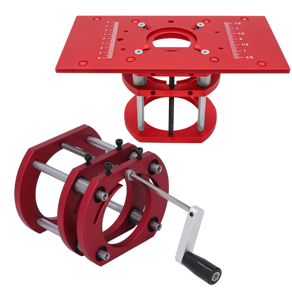 Router Lift With Top Plate Router Table Insert Plate Router Lifting Base Woodworking Slotting