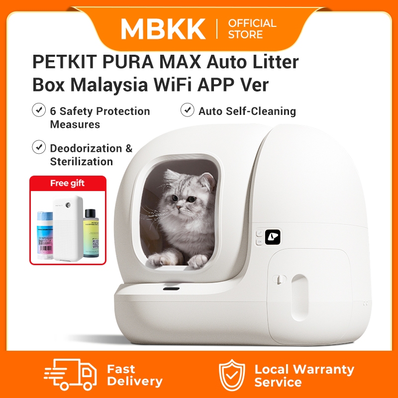 PETKIT Pura Max Auto Litter Box SelfCleaning FREE Spray 智能猫砂盆 Malaysia